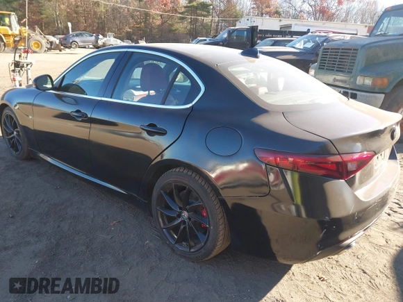 2018 Alfa Romeo Giulia Ti with VIN ZARFAECN5J7568934, listed as a IAAI auction lot 40881530 with 32,534 mi miles and . Bid and sale history available at DreamBid. Image 3.