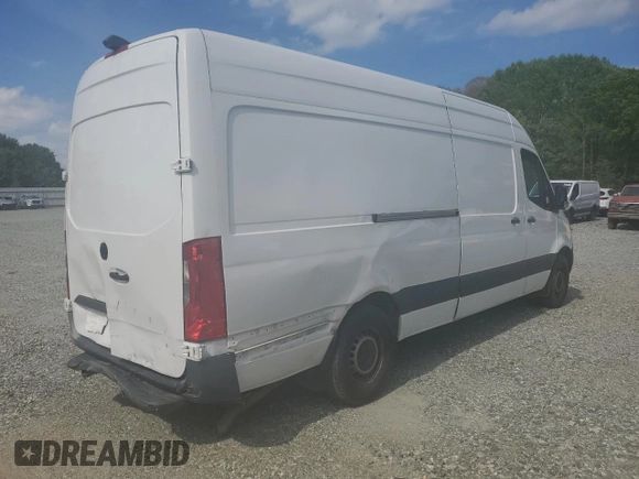 2022 Mercedes-Benz Sprinter Cargo with VIN W1Y40CHY1NT113681, listed as a Copart auction lot 53908755 with 64,231 mi miles and Salvage Title. Bid and sale history available at carsss.com. Image 3.