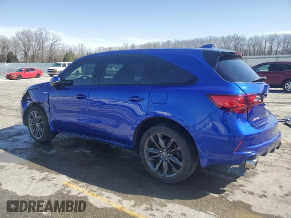2020 Acura MDX Technology with VIN 5J8YD4H08LL021282, listed as a Copart auction lot 49643005 with 114,218 mi miles and Salvage title. Bid and sale history available at DreamBid. Image 2.