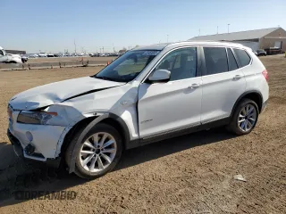 2011 BMW X3 28i with VIN 5UXWX5C52BL708227, listed as a Copart auction lot 52453955 with 101,206 mi miles and Salvage Title. Bid and sale history available at carsss.com. Image 1.