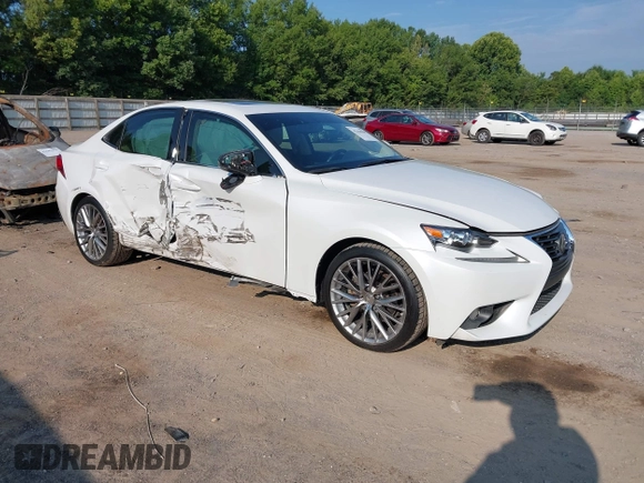 2014 Lexus IS 250 with VIN JTHCF1D27E5010613, listed as a IAAI auction lot 42646960 with 150,962 mi miles and . Bid and sale history available at DreamBid. Image 1.