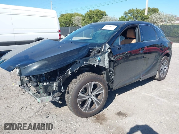 2024 Lexus RX with VIN JTJCHMAA3R2018477, listed as a IAAI auction lot 41738156 with 7,480 mi miles. Bid and sale history available at carsss.com. Image 2.