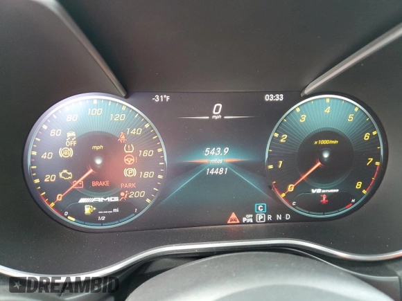 2020 Mercedes-Benz AMG GT AMG GT z VIN WDDYJ7HA8LA028414, wystawiony jako Copart lot #81328524 z przebiegiem 14 481 mil mil oraz Szkoda całkowita • Salvage title. Historia ofert i sprzedaży dostępna na DreamBid. Obrazek 9.