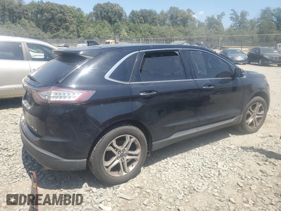 2016 Ford Edge Titanium with VIN 2FMPK4K97GBB92386, listed as a Copart auction lot 65618724 with 170,019 mi miles and Salvage Title. Bid and sale history available at carsss.com. Image 3.