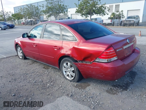 2006 Mercury Montego Luxury z VIN 1MEFM40176G604402, wystawiony jako IAAI lot #42343233 z przebiegiem 148 284 mil mil oraz . Historia ofert i sprzedaży dostępna na DreamBid. Obrazek 6.