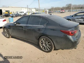 2020 Infiniti Q50 Red Sport 400 with VIN JN1FV7AR9LM660491, listed as a Copart auction lot 48175725 with 39,540 mi miles and Salvage Title. Bid and sale history available at carsss.com. Image 2.