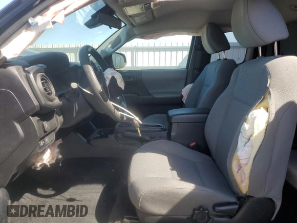 2021 Toyota Tacoma SR with VIN 3TYRX5GN9MT024483, listed as a Copart auction lot 55847115 with 22,523 mi miles and Salvage title. Bid and sale history available at DreamBid. Image 7.