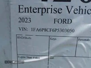 2023 Ford Mustang GT with VIN 1FA6P8CF6P5303050, listed as a IAAI auction lot 42057494 with Not Provided miles and . Bid and sale history available at carsss.com. Image 9.