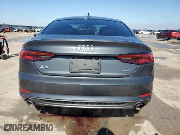2019 Audi A5 Sportback Premium Plus z VIN WAUENCF57KA025046, wystawiony jako Copart lot #46602465 z przebiegiem 33 715 mil mil oraz Szkoda całkowita • Salvage title. Historia ofert i sprzedaży dostępna na DreamBid. Obrazek 6.