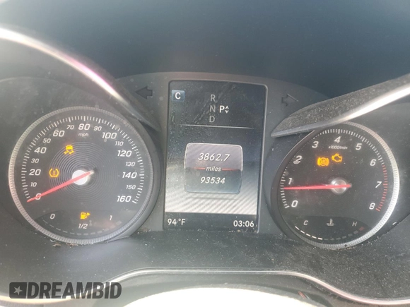 2018 Mercedes-Benz C 300 z VIN WDDWF4JB8JR318967, wystawiony jako Copart lot #61594095 z przebiegiem 93 534 mil mil oraz Szkoda całkowita • Salvage title. Historia ofert i sprzedaży dostępna na DreamBid. Obrazek 9.