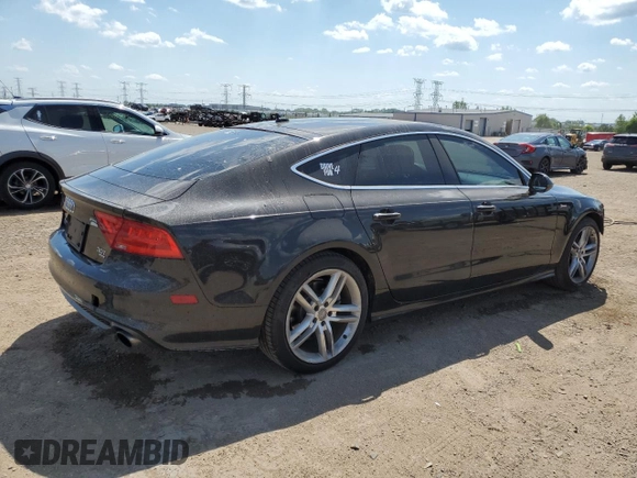 2014 Audi A7 Prestige with VIN WAU2GAFC7EN059839, listed as a Copart auction lot 63043225 with 66,632 mi miles and Salvage title. Bid and sale history available at DreamBid. Image 3.