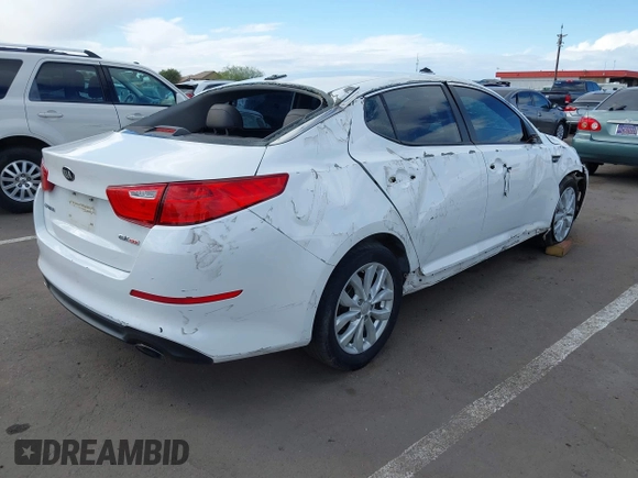 2015 Kia Optima EX с VIN 5XXGN4A70FG514151, выставлен на аукционе IAAI как лот 41746671 с пробегом 126 597 миль миль и . История ставок и продаж доступна на DreamBid. Изображение 4.