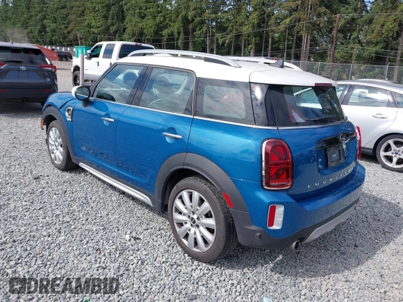 2022 MINI Countryman Cooper S with VIN WMZ83BR0XN3N96765, listed as a IAAI auction lot 42571133 with 22,821 mi miles and . Bid and sale history available at DreamBid. Image 3.