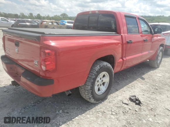 2008 Dodge Dakota SLT with VIN 1D7HW48N38S546077, listed as a Copart auction lot 56600265 with 234,448 mi miles and Salvage title. Bid and sale history available at DreamBid. Image 3.