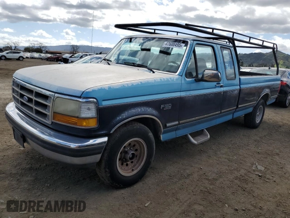 1992 Ford F-150 with VIN 1FTEX15N4NKA01109, listed as a Copart auction lot 47600495 with Not Provided miles and Salvage Title. Bid and sale history available at carsss.com. Image 1.