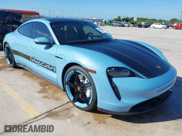 2022 Porsche Taycan with VIN WP0AA2Y10NSA10908, listed as a IAAI auction lot 42257582 with 23,806 mi miles and . Bid and sale history available at DreamBid. Image 1.