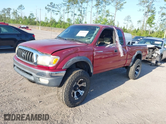 2004 Toyota Tacoma with VIN 5TEWN72N24Z307107, listed as a IAAI auction lot 42045605 with 190,877 mi miles and . Bid and sale history available at DreamBid. Image 2.