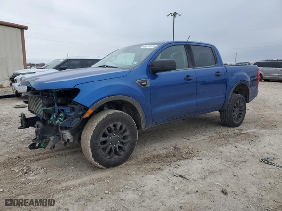 2019 Ford Ranger XL with VIN 1FTER4EH2KLB22247, listed as a Copart auction lot 46221355 with 82,916 mi miles and Salvage Title. Bid and sale history available at carsss.com. Image 1.