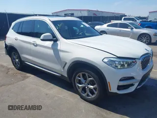 2020 BMW X3 sDrive30i with VIN 5UXTY3C0XLLU70816, listed as a IAAI auction lot 41774002 with 61,501 mi miles. Bid and sale history available at carsss.com. Image 1.