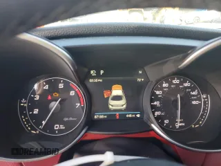 2019 Alfa Romeo Giulia Sport with VIN ZARFAMAN5K7599504, listed as a Copart auction lot 48114655 with 87,155 mi miles and Salvage title. Bid and sale history available at DreamBid. Image 9.