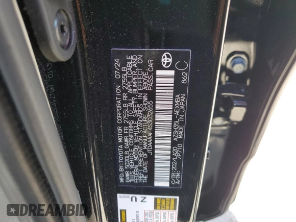 2025 Toyota Crown XLE with VIN JTDAAAAF4S3032655, listed as a Copart auction lot 41336325 with 10,009 mi miles and Non Repairable. Bid and sale history available at carsss.com. Image 13.