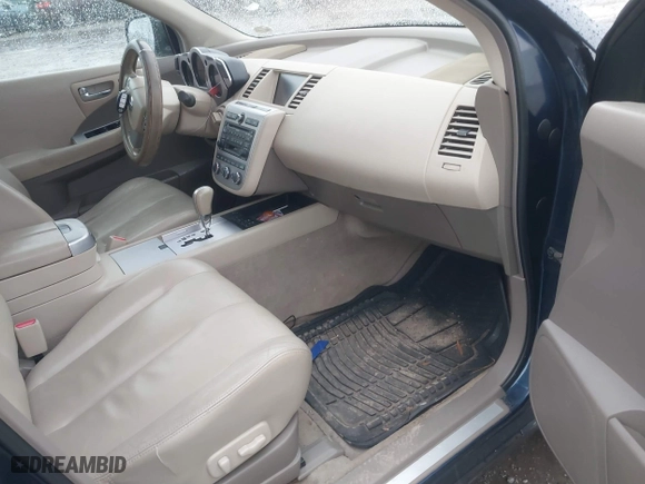 2007 Nissan Murano SL with VIN JN8AZ08W27W656232, listed as a IAAI auction lot 41467560 with 95,489 mi miles. Bid and sale history available at carsss.com. Image 5.