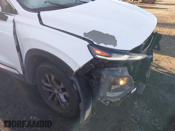 2019 Hyundai Santa Fe SE with VIN 5NMS2CAD6KH114027, listed as a IAAI auction lot 41874556 with 125,729 mi miles. Bid and sale history available at carsss.com. Image 18.
