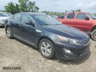 2016 Kia Optima Hybrid with VIN KNAGM4AD0G5096587, listed as a Copart auction lot 52695834 with 0 mi miles and Salvage Title. Bid and sale history available at carsss.com. Image 4.