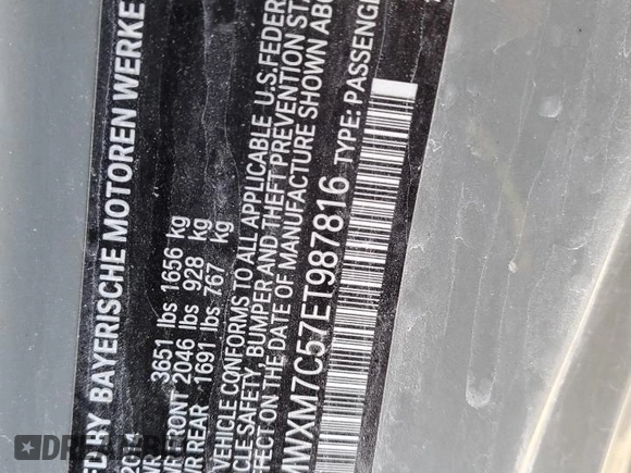 2014 MINI Hardtop S with VIN WMWXM7C57ET987816, listed as a Copart auction lot 41115434 with 122,724 mi miles and Salvage title. Bid and sale history available at DreamBid. Image 12.