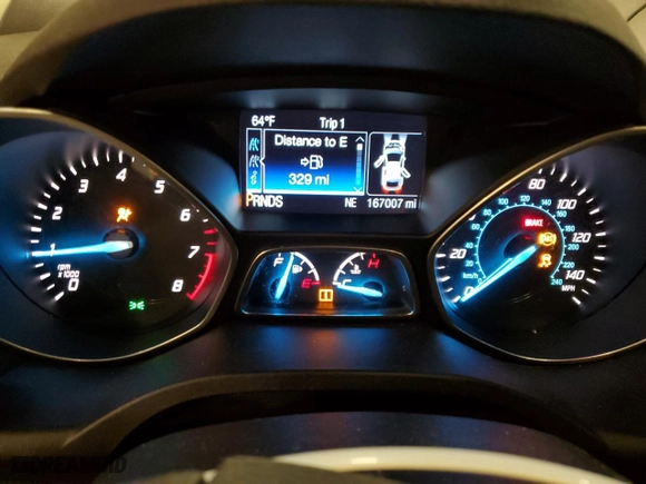 2015 Ford Escape Titanium with VIN 1FMCU9J92FUB98113, listed as a Copart auction lot 48299565 with 167,007 mi miles and Salvage Title. Bid and sale history available at carsss.com. Image 9.