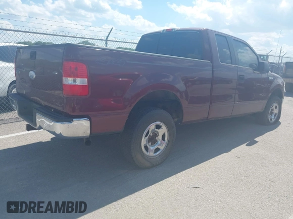 2005 Ford F-150 XLT with VIN 1FTPX14555NA66043, listed as a IAAI auction lot 42641503 with Not provided miles and . Bid and sale history available at DreamBid. Image 4.