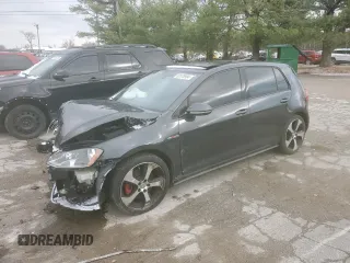 2015 Volkswagen Golf GTI S with VIN 3VW4T7AU9FM104329, listed as a Copart auction lot 83978994 with 0 mi miles and Salvage Title. Bid and sale history available at carsss.com. Image 1.