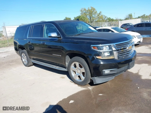 2017 Chevrolet Suburban Premier with VIN 1GNSKJKC0HR114398, listed as a IAAI auction lot 41745611 with 211,906 mi miles. Bid and sale history available at carsss.com. Image 1.
