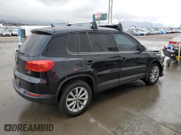 2017 Volkswagen Tiguan S with VIN WVGBV7AX8HK046105, listed as a Copart auction lot 47805145 with 128,900 mi miles and Salvage Title. Bid and sale history available at DreamBid. Image 3.