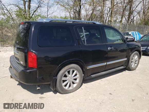 2009 Infiniti QX56 with VIN 5N3AA08C99N904254, listed as a Copart auction lot 53870745 with 142,972 mi miles and Clean Title. Bid and sale history available at carsss.com. Image 3.