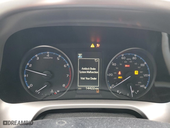 2018 Toyota RAV4 LE with VIN JTMBFREV9JJ182874, listed as a Copart auction lot 50140035 with 14,422 mi miles and Salvage Title. Bid and sale history available at carsss.com. Image 9.