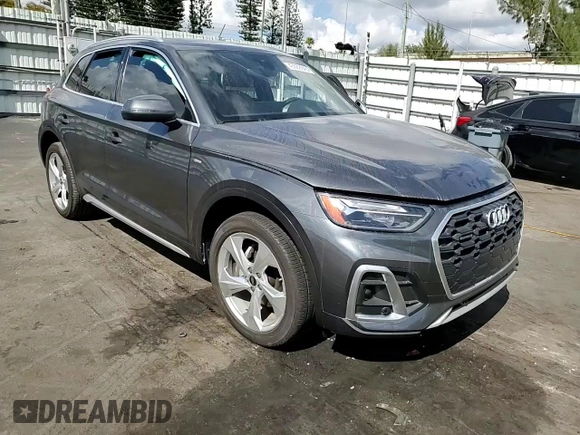 2023 Audi Q5 S line Premium Plus with VIN WA1EAAFYXP2052721, listed as a Copart auction lot 43668645 with 10,086 mi miles and Non Repairable. Bid and sale history available at carsss.com. Image 12.
