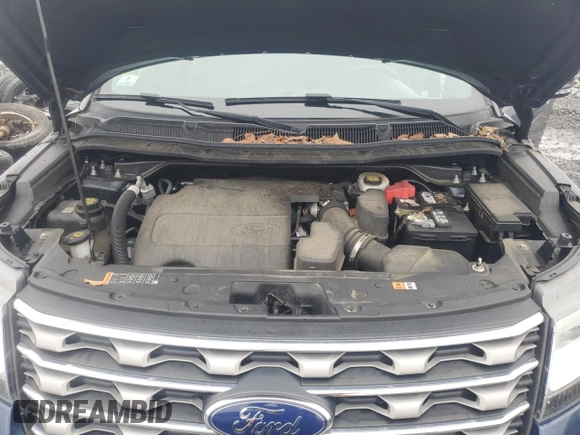2017 Ford Explorer XLT with VIN 1FM5K8D85HGD32724, listed as a Copart auction lot 49831835 with 109,629 mi miles and Salvage Title. Bid and sale history available at DreamBid. Image 12.