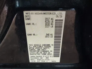 2016 Nissan Altima 2.5 SL with VIN 1N4AL3AP4GC252731, listed as a IAAI auction lot 41664998 with 143,068 mi miles. Bid and sale history available at carsss.com. Image 9.