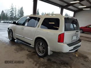 2007 Infiniti QX56 with VIN 5N3AA08C27N806504, listed as a IAAI auction lot 41484226 with 202,943 mi miles. Bid and sale history available at carsss.com. Image 3.