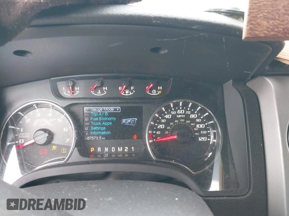 2012 Ford F-150 XL with VIN 1FTFX1ET9CFD01043, listed as a IAAI auction lot 41574319 with 87,573 mi miles. Bid and sale history available at carsss.com. Image 7.