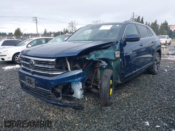 2021 Volkswagen Atlas SEL Premium R-Line with VIN 1V2FE2CA6MC238580, listed as a IAAI auction lot 41480812 with 54,427 mi miles and . Bid and sale history available at DreamBid. Image 18.