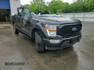 2021 Ford F-150 XL with VIN 1FTEW1EP2MFA19832, listed as a Copart auction lot 57981895 with 66,766 mi miles and Salvage title. Bid and sale history available at DreamBid. Image 13.