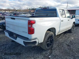 2022 Chevrolet Silverado 1500 Custom with VIN 1GCPDBEKXNZ599159, listed as a IAAI auction lot 41136493 with 23,412 mi miles. Bid and sale history available at carsss.com. Image 4.