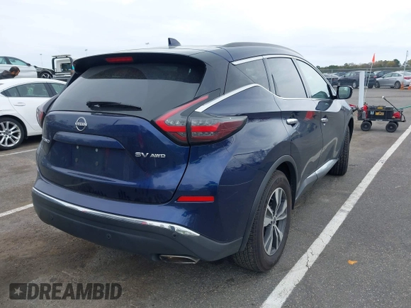 2023 Nissan Murano SV with VIN 5N1AZ2BS8PC112831, listed as a IAAI auction lot 42083553 with 48,834 mi miles and . Bid and sale history available at DreamBid. Image 4.