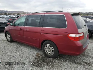 2005 Honda Odyssey EX-L with VIN 5FNRL386X5B413304, listed as a Copart auction lot 45020465 with 210,394 mi miles and Clean Title. Bid and sale history available at carsss.com. Image 2.