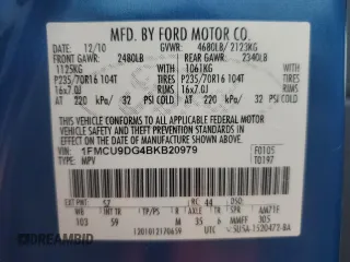 2011 Ford Escape XLT z VIN 1FMCU9DG4BKB20979, wystawiony jako Copart lot #64101215 z przebiegiem 213 244 mil mil oraz Szkoda całkowita • Salvage title. Historia ofert i sprzedaży dostępna na DreamBid. Obrazek 13.