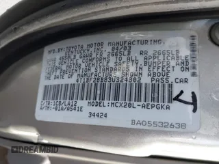 2003 Toyota Avalon XL with VIN 4T1BF28B83U324802, listed as a IAAI auction lot 41746525 with Not Provided miles and . Bid and sale history available at carsss.com. Image 9.