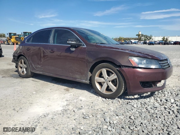 2014 Volkswagen Passat SE with VIN 1VWBP7A31EC005846, listed as a Copart auction lot 47984135 with 169,256 mi miles and Salvage Title. Bid and sale history available at carsss.com. Image 4.