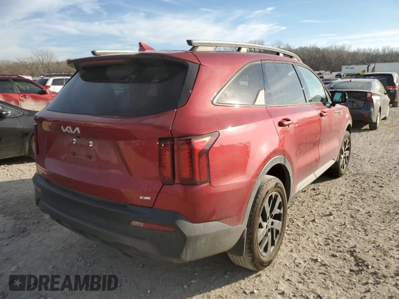 2023 Kia Sorento X-Line S with VIN 5XYRLDLC3PG181899, listed as a Copart auction lot 85795224 with 24,759 mi miles and Salvage Title. Bid and sale history available at DreamBid. Image 3.